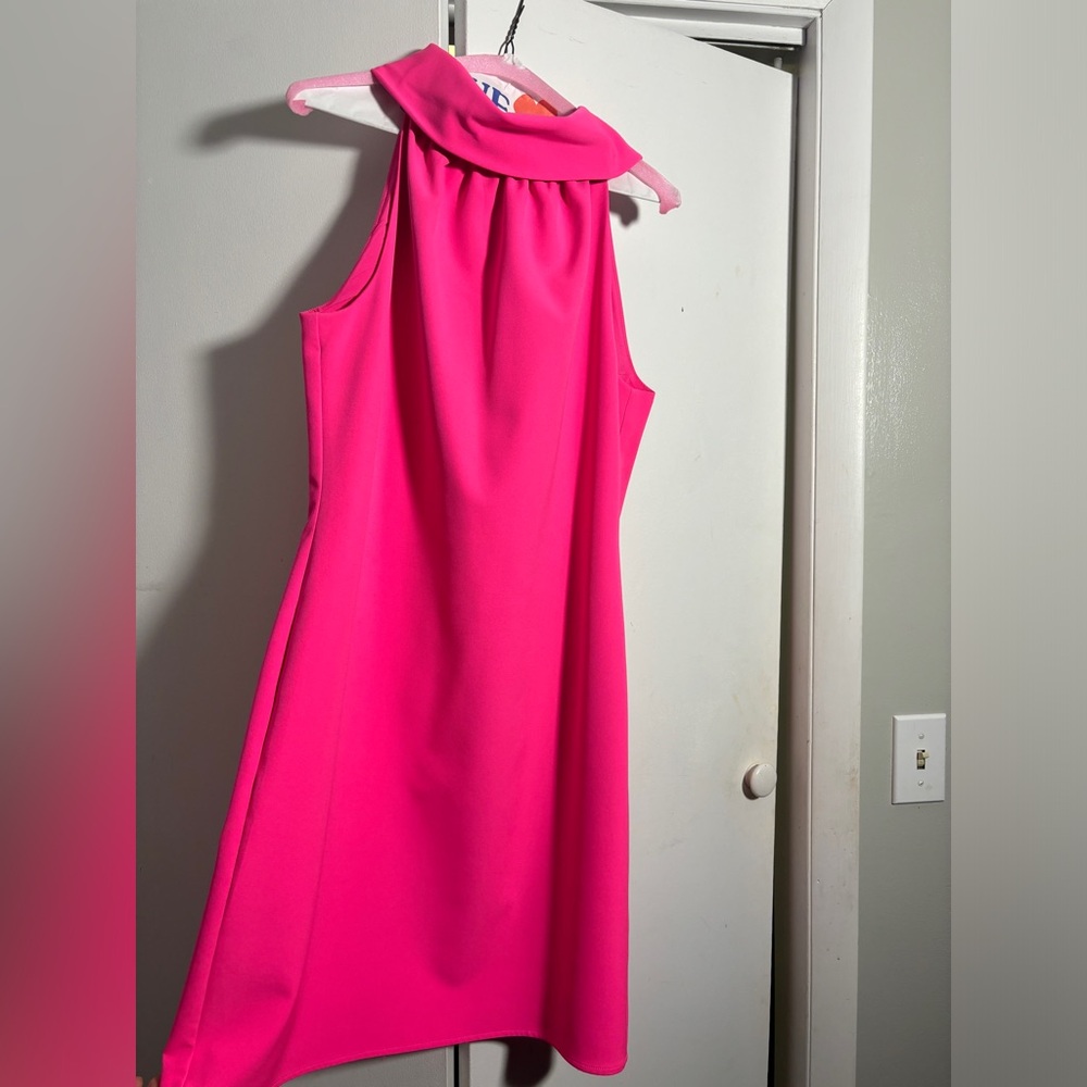 Sail to Sable Hot Pink Shift Dress - Picture 2 of 10